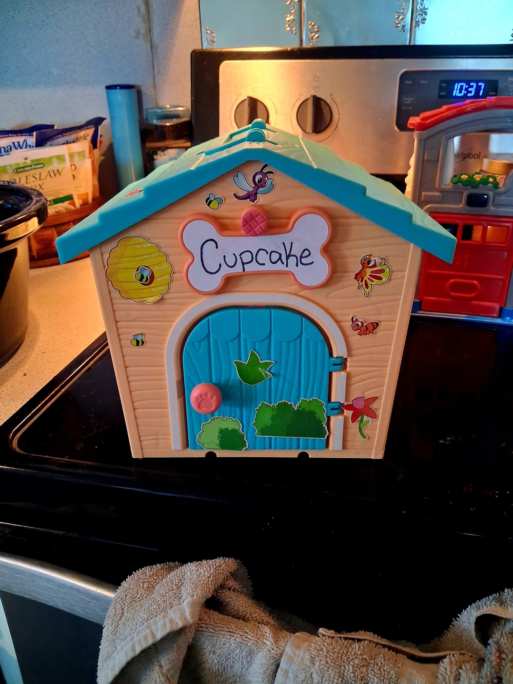 Cupcake Playhouse Kids Toy - Blue and Peach Interactive Playhouse